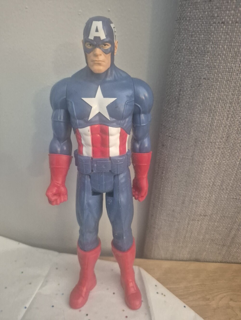 Marvel Captain America Action Figure - Blue, Red & White